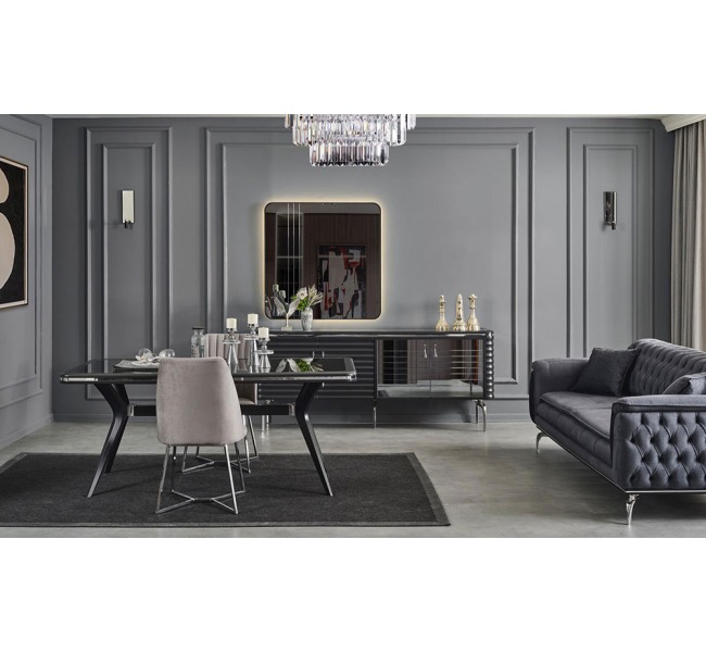 Aseli Antrasit Yemek Odası 