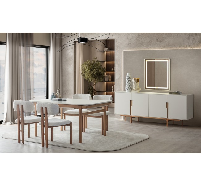 Aura Ceviz Yemek Odası 