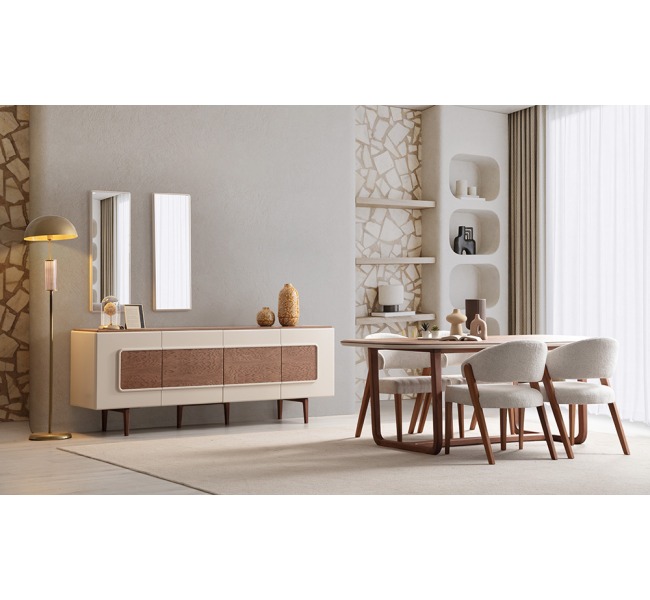 Aura Ahşap Yemek Odası 