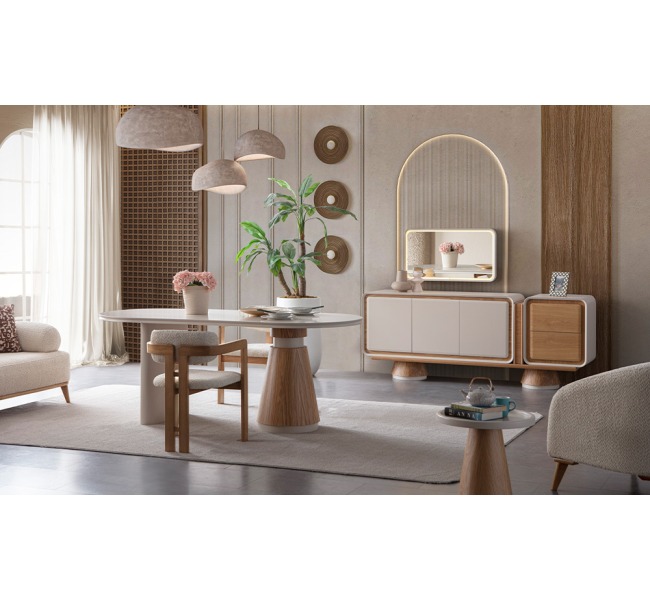 Luna Ceviz Yemek Odası 